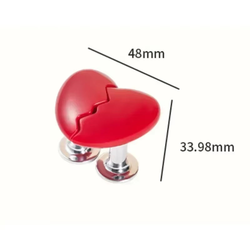 Heart Shape Toilet Presser Love Toilet Press Button Bathroom Water Tank Buttons Push Switch Bathing Room Decor Nail Protector