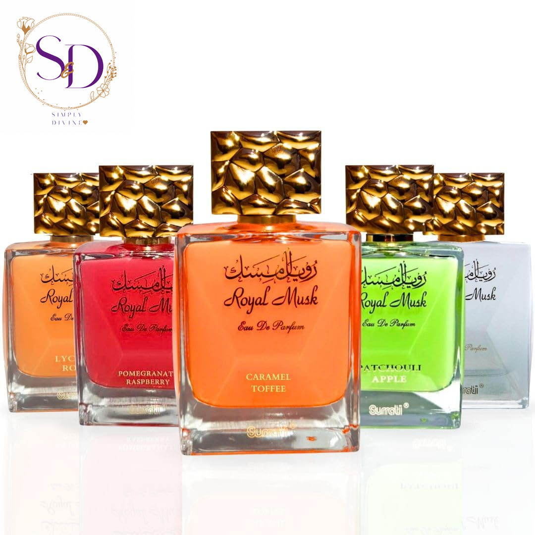 Surrati Royal Musk Collection - Set of 7 EDP Sprays 100ML (3.4 OZ) with Long-Lasting and Exquisite Fragrances