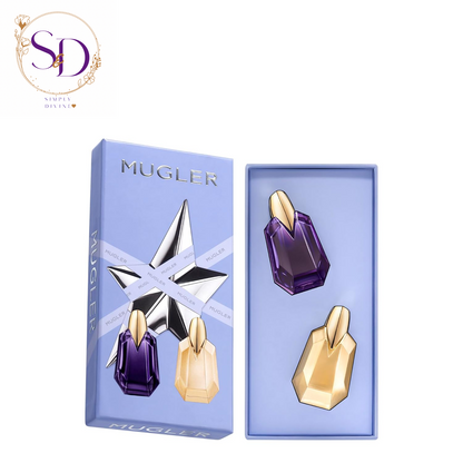 Mugler Alien & Alien Goddess Women's Fragrance Mini Gift Set - Floral & Woody - Travel Size, 0.2 Fl Oz Each