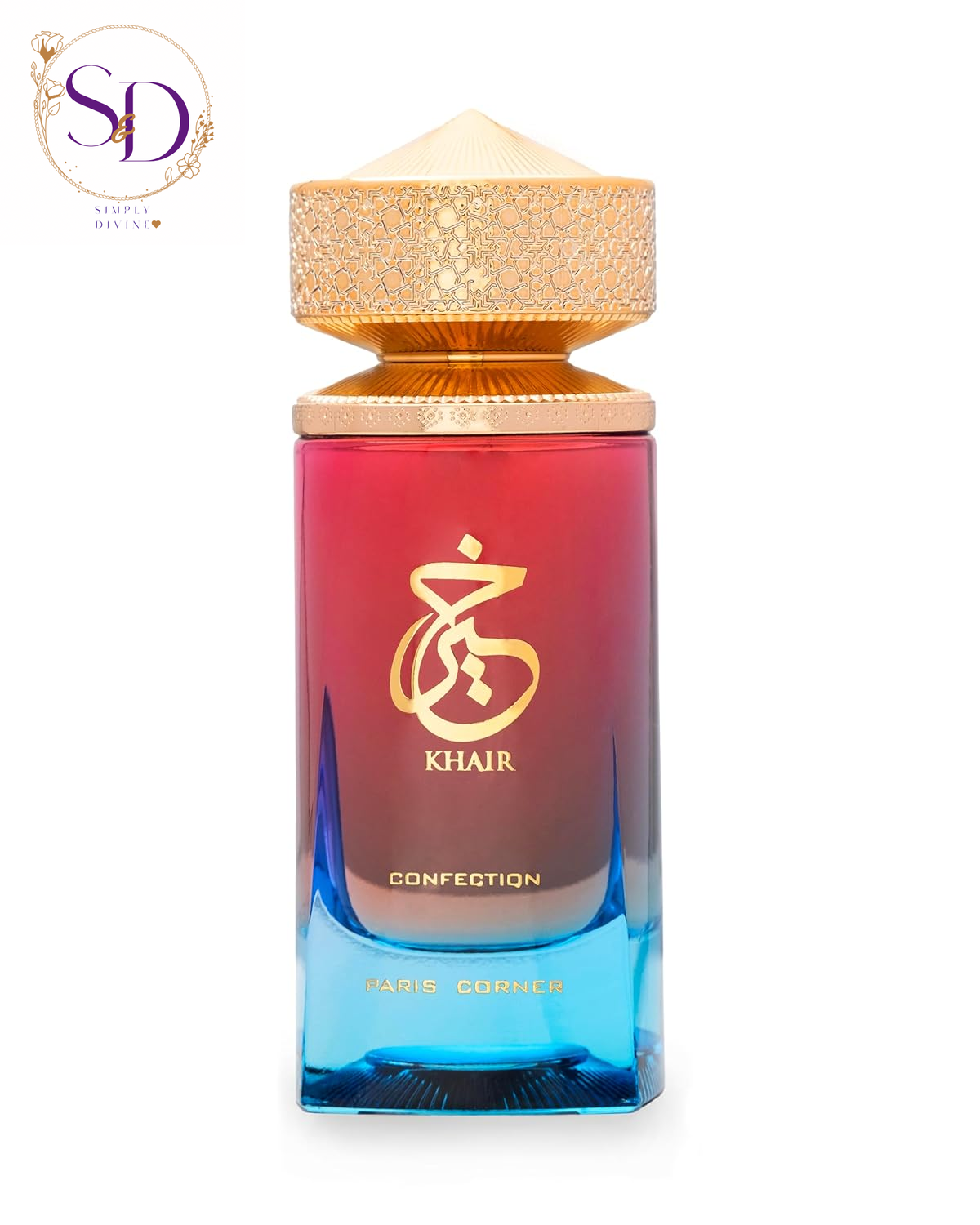 Paris Corner Khair Confection Eau de Parfum 3.4 Fl Oz | Unisex Fragrance with Sweet Candy Notes of Pear, Whipped Cream, Jasmine, and Vanilla