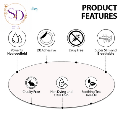 Medical Miracles Maximum Strength Hydrocolloid Acne Remover Sticker Dots(Pack of 72) Face Healing Dot Treatment May Aid in Absorbing Zits, Pimples, Cystic Spots, Blemish Tea Tree Therapy All Skintypes