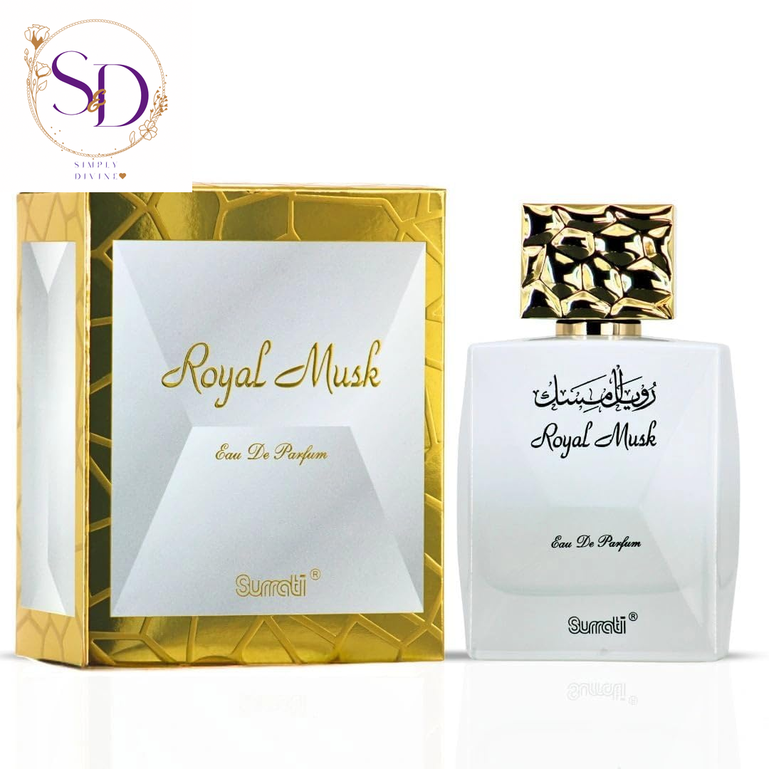 Surrati Royal Musk Blueberry Grapes Eau De Parfum for Women 100ML | Long-Lasting Arabian Fragrance with Blueberry and Musk Notes