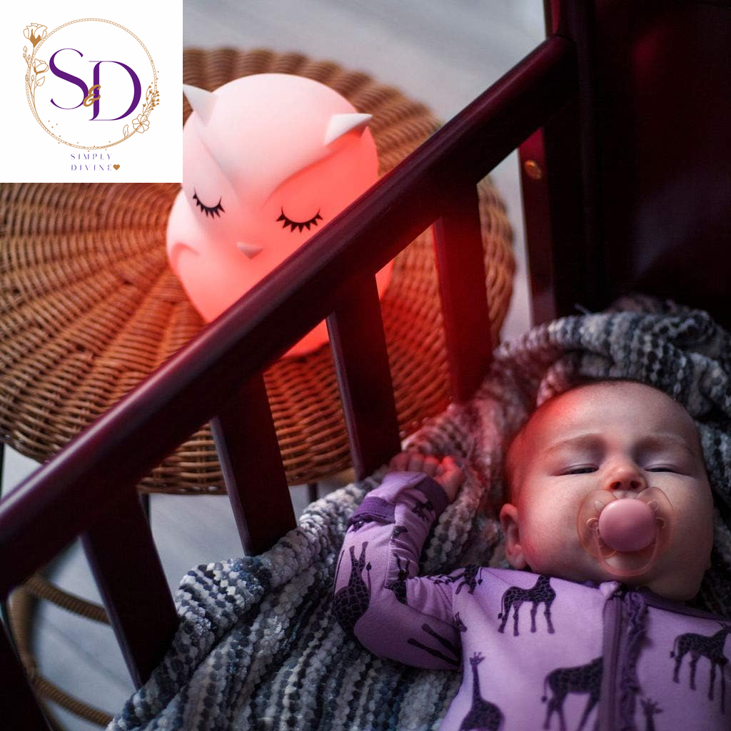 Lumipets Remote Control Silicone Night Light for Kids - Owl Design with 9 Soft Colors & Sleep Timer - Rechargeable, Battery-Operated Lamp for Bedroom | Baby Nursery, Toddler, Girls, Boys