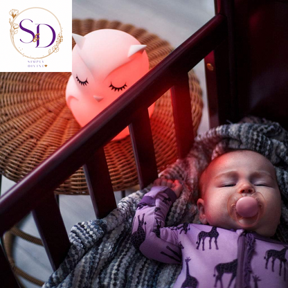 Lumipets Remote Control Silicone Night Light for Kids - Owl Design with 9 Soft Colors & Sleep Timer - Rechargeable, Battery-Operated Lamp for Bedroom | Baby Nursery, Toddler, Girls, Boys