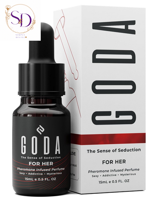 GODA Original Pheromone Perfume for Women – Long-Lasting Fragrance with Jasmine and Rose, Vegan & Cruelty-Free – 15ml/0.50 fl. oz.