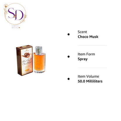 Choco Musk Eau de Parfum for Men and Women - Luxurious Musk Fragrance, Long-Lasting Signature Scent for All Occasions - 50 ml / 1.65 fl oz