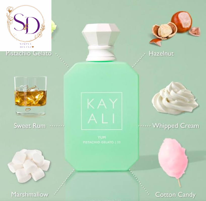 Huda Beauty Kayali Yum Pistachio Gelato 33 Eau De Parfum Intense - Full Size (1.7 Fl Oz / 50 Ml)