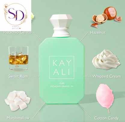 Huda Beauty Kayali Yum Pistachio Gelato 33 Eau De Parfum Intense - Full Size (1.7 Fl Oz / 50 Ml)