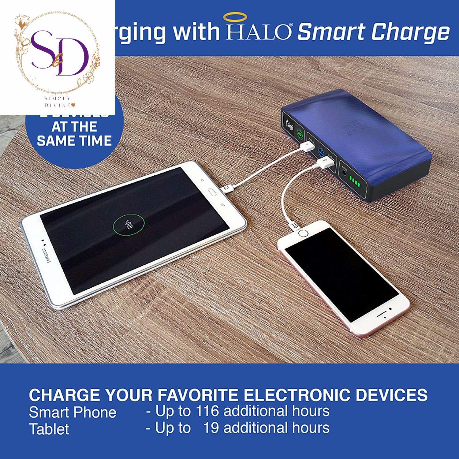 HALO Bolt Portable Car Jump Starter 57720 MWH Car Battery Jump Starter with 2 USB Ports to Charge Devices, Portable Car Charger - Silver, 123236