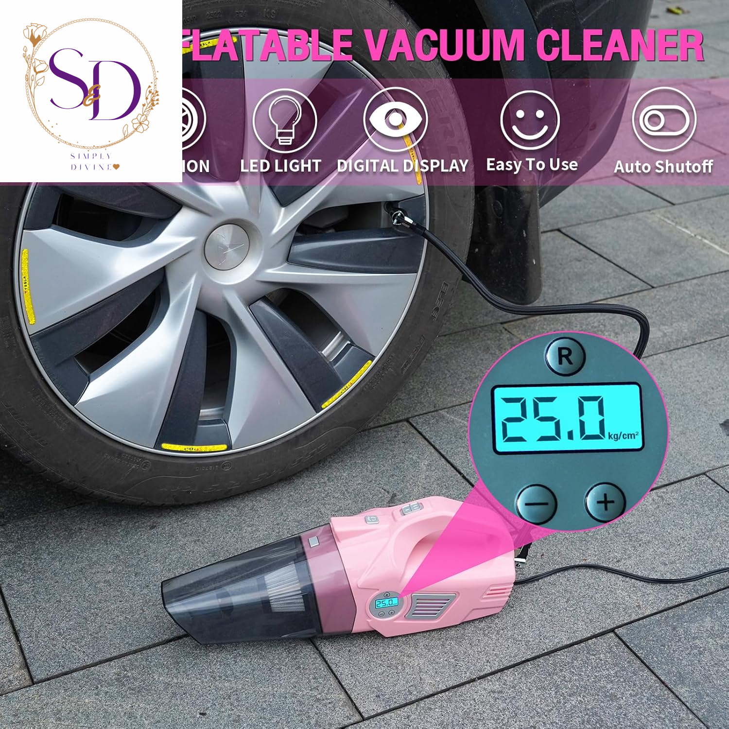 14PCS Car Cleaning Detailing Kit Interior Cleaner with High Power Car Vacuum and 56PCS Roadside Emergency Car Safety Kit