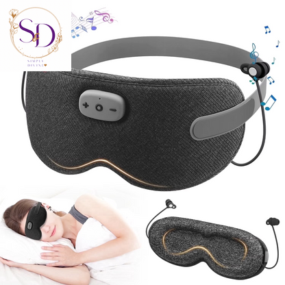 Experience Ultimate Comfort: Adjustable 3D Bluetooth Sleep Mask with HD Stereo Headphones for Peaceful Sleep Anywhere