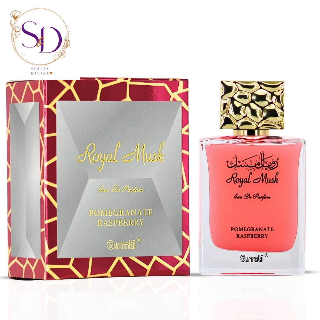 Surrati Royal Musk Blueberry Grapes Eau De Parfum for Women 100ML | Long-Lasting Arabian Fragrance with Blueberry and Musk Notes