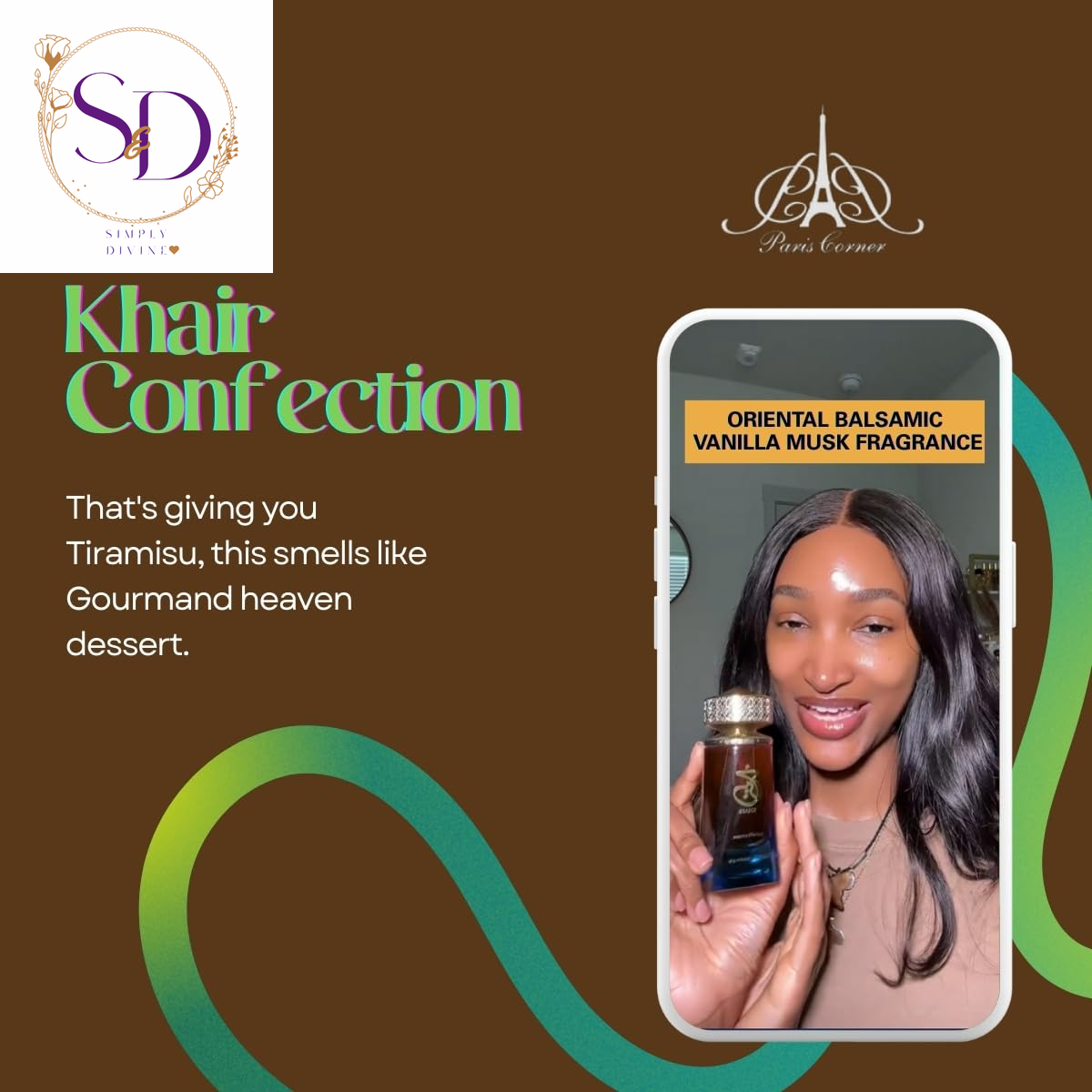 Paris Corner Khair Confection Eau de Parfum 3.4 Fl Oz | Unisex Fragrance with Sweet Candy Notes of Pear, Whipped Cream, Jasmine, and Vanilla