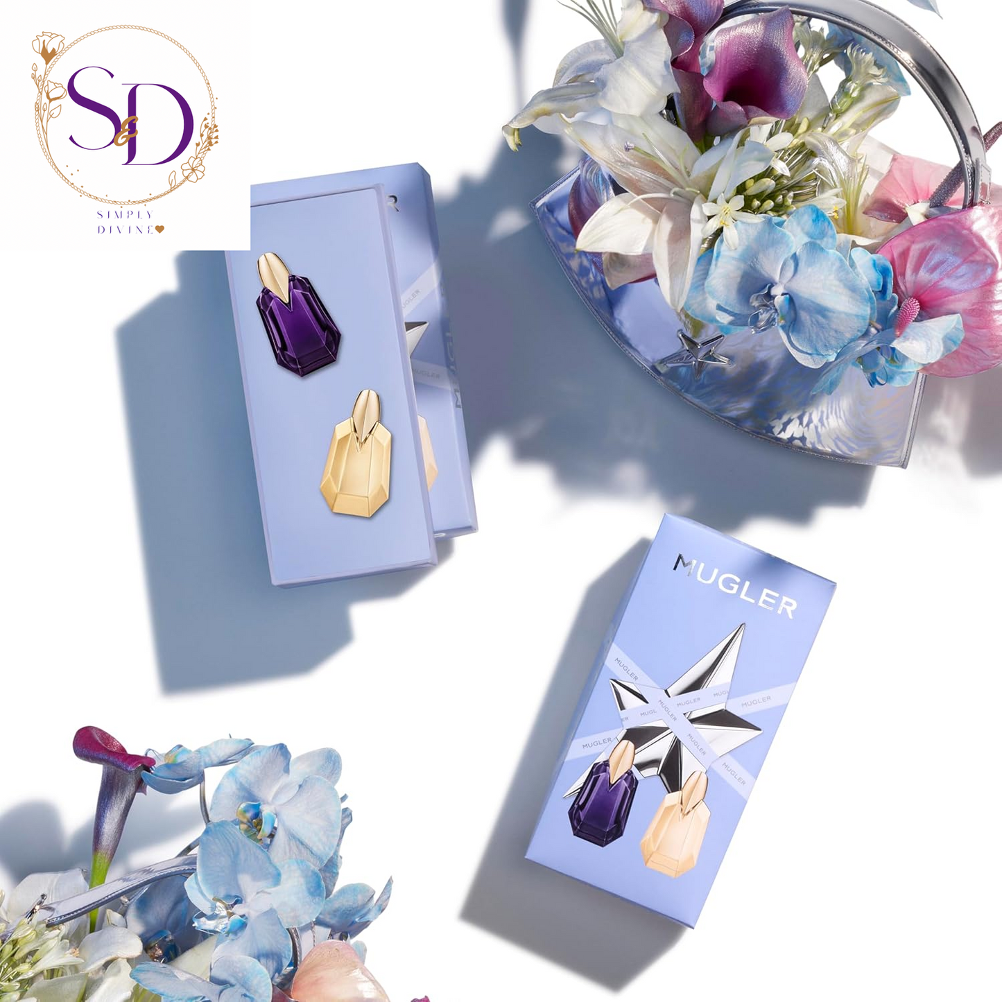 Mugler Alien & Alien Goddess Women's Fragrance Mini Gift Set - Floral & Woody - Travel Size, 0.2 Fl Oz Each