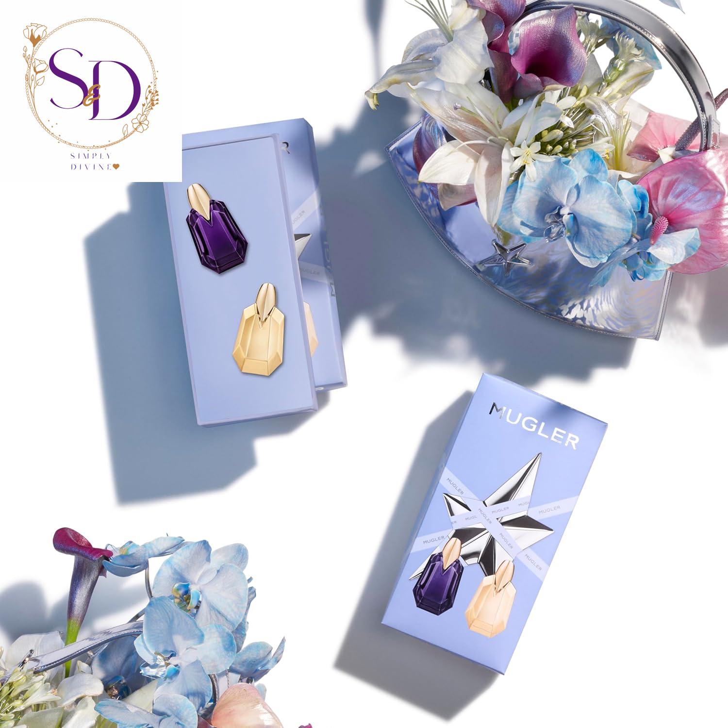 Mugler Alien & Alien Goddess Women's Fragrance Mini Gift Set - Floral & Woody - Travel Size, 0.2 Fl Oz Each