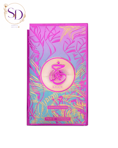 Paris Corner Khair Confection Eau de Parfum 3.4 Fl Oz | Unisex Fragrance with Sweet Candy Notes of Pear, Whipped Cream, Jasmine, and Vanilla