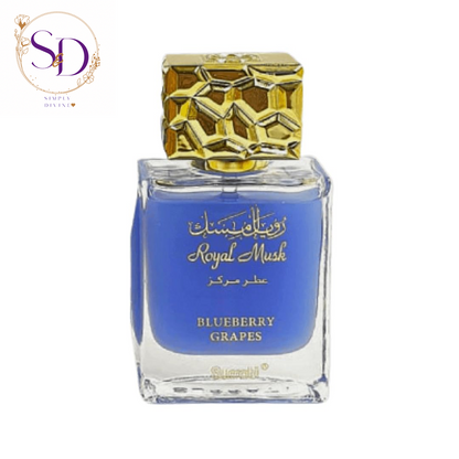 Surrati Royal Musk Blueberry Grapes Eau De Parfum for Women 100ML | Long-Lasting Arabian Fragrance with Blueberry and Musk Notes